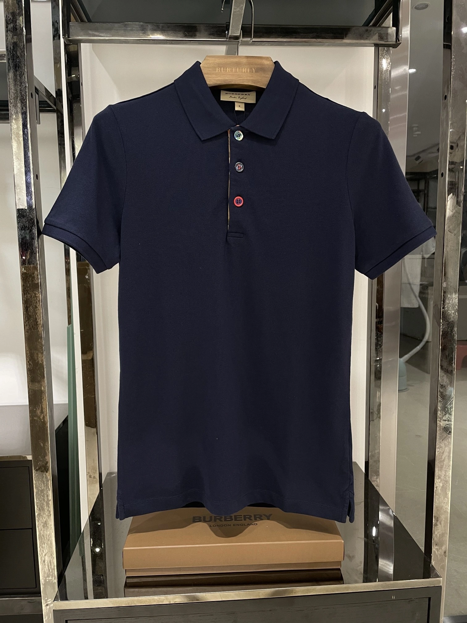 wg.luxury- 2ur25rry cotton POLO 2Colour item:E-F409C0927-2